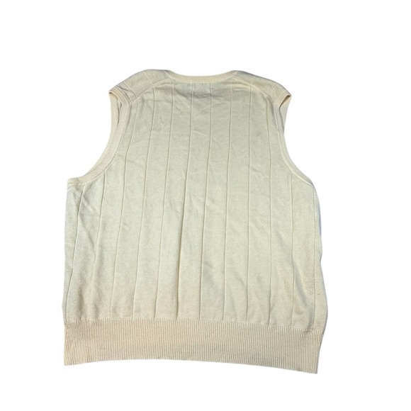 POLO RALPH LAUREN Sweater Mens XL Golf Vest V-Neck Jumper Pullover Yellow - Picture 3 of 3